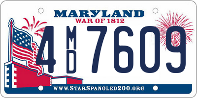 MD license plate 4MD7609