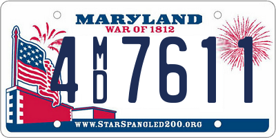 MD license plate 4MD7611