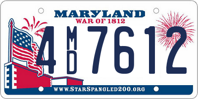 MD license plate 4MD7612