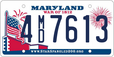 MD license plate 4MD7613