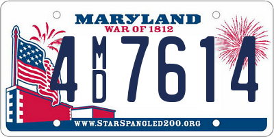 MD license plate 4MD7614