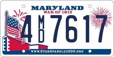 MD license plate 4MD7617