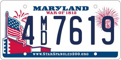 MD license plate 4MD7619