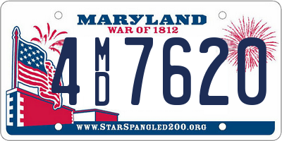 MD license plate 4MD7620