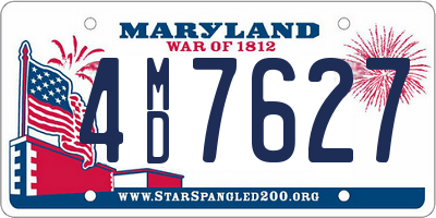 MD license plate 4MD7627