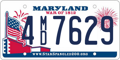 MD license plate 4MD7629