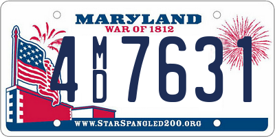 MD license plate 4MD7631