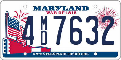 MD license plate 4MD7632