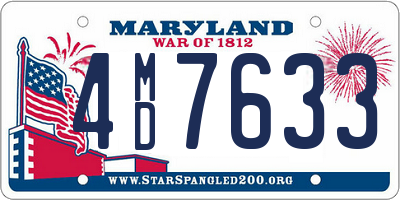 MD license plate 4MD7633