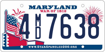 MD license plate 4MD7638