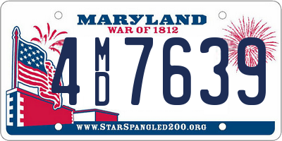 MD license plate 4MD7639