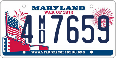 MD license plate 4MD7659