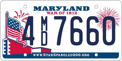 MD license plate 4MD7660