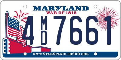 MD license plate 4MD7661