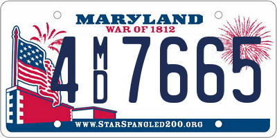 MD license plate 4MD7665