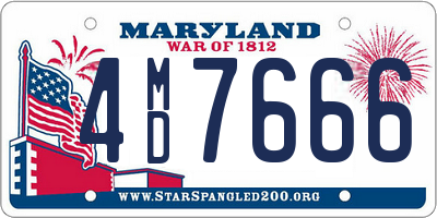 MD license plate 4MD7666