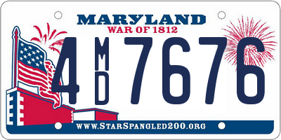 MD license plate 4MD7676