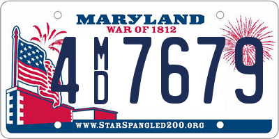 MD license plate 4MD7679