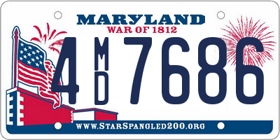 MD license plate 4MD7686