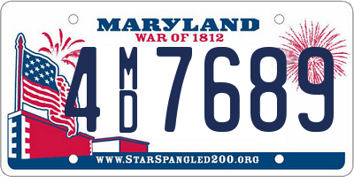 MD license plate 4MD7689