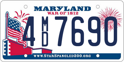 MD license plate 4MD7690