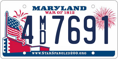 MD license plate 4MD7691