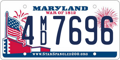 MD license plate 4MD7696