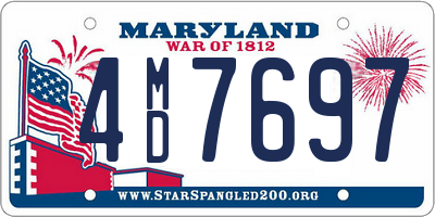 MD license plate 4MD7697