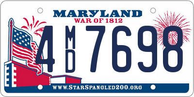 MD license plate 4MD7698