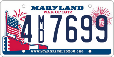 MD license plate 4MD7699