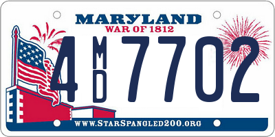 MD license plate 4MD7702