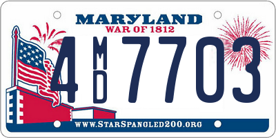 MD license plate 4MD7703