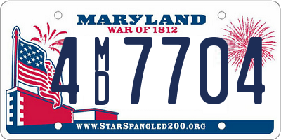 MD license plate 4MD7704