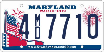 MD license plate 4MD7710