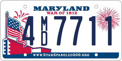 MD license plate 4MD7711