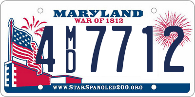 MD license plate 4MD7712