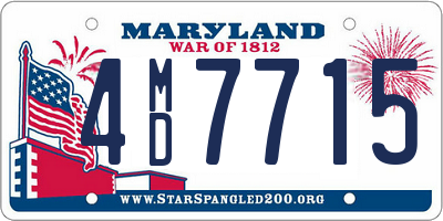 MD license plate 4MD7715