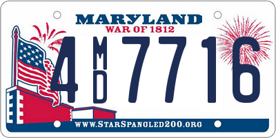 MD license plate 4MD7716