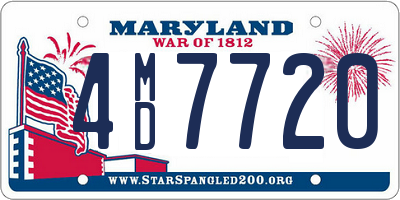 MD license plate 4MD7720