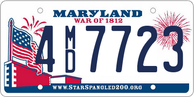 MD license plate 4MD7723