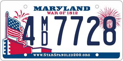 MD license plate 4MD7728