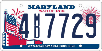 MD license plate 4MD7729