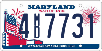 MD license plate 4MD7731