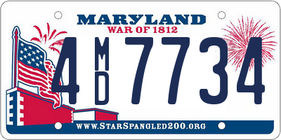 MD license plate 4MD7734