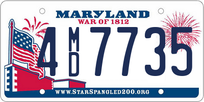 MD license plate 4MD7735