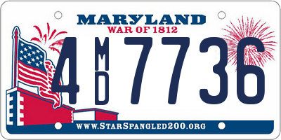 MD license plate 4MD7736