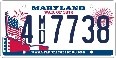 MD license plate 4MD7738