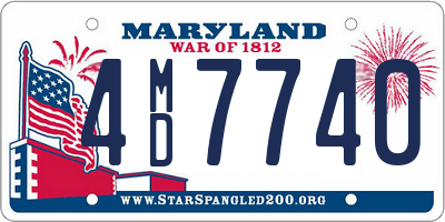 MD license plate 4MD7740