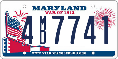 MD license plate 4MD7741