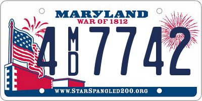 MD license plate 4MD7742